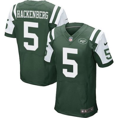 Jerseys Factory Cheap Nike Jets #5 Christian Hackenberg Green Te
