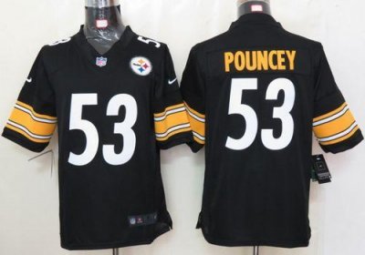 Jerseys Factory Cheap Nike Steelers #53 Maurkice Pouncey Black T