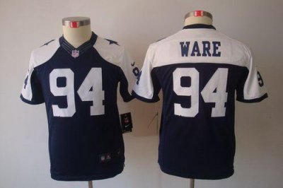 Jerseys Factory Cheap Nike Cowboys #94 DeMarcus Ware Navy Blue T
