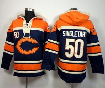 Jerseys Factory Cheap Chicago Bears #50 Mike Singletary Navy Blu