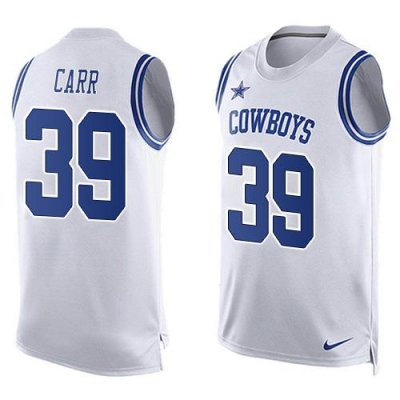 Jerseys Factory Cheap Nike Cowboys #39 Brandon Carr White Men's