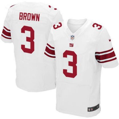 Jerseys Factory Cheap Nike Giants #3 Josh Brown White Men's Stit