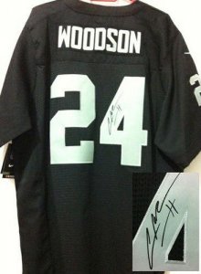 Jerseys Factory Cheap Nike Raiders #24 Charles Woodson Black Tea
