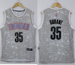 Jerseys Factory Cheap Thunder #35 Kevin Durant Grey City Light S
