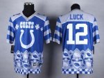Jerseys Factory Cheap Nike Colts #12 Andrew Luck Royal Blue Men'