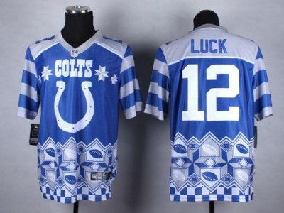 Jerseys Factory Cheap Nike Colts #12 Andrew Luck Royal Blue Men'