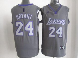 Jerseys Factory Cheap Lakers #24 Kobe Bryant Grey Graystone Fash