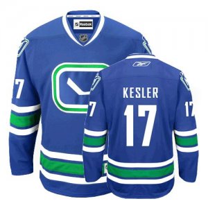 Jerseys Factory Cheap Canucks #17 Ryan Kesler Embroidered Blue T