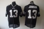 Jerseys Factory Cheap Bills #13 Steve Johnson Black Shadow Stitc