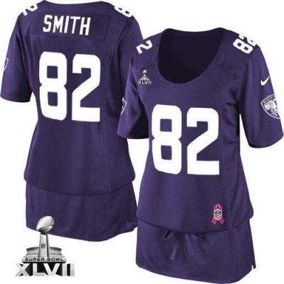 Jerseys Factory Cheap Nike Ravens #82 Torrey Smith Purple Team C