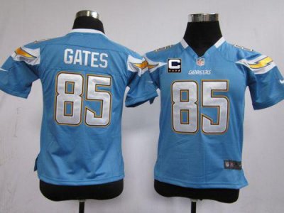 Jerseys Factory Cheap Nike Chargers #85 Antonio Gates Electric B