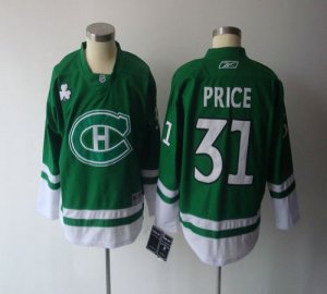 Jerseys Factory Cheap Canadiens #31 Carey Price Green St. Patty'