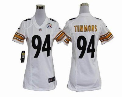 Jerseys Factory Cheap Nike Steelers #94 Lawrence Timmons White W