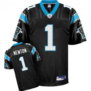 Jerseys Factory Cheap Panthers #1 Cam Newton Black Stitched NFL
