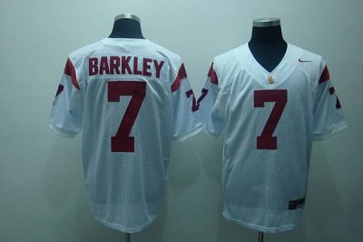 Jerseys Factory Cheap Trojans #7 Matt Barkley White Embroidered