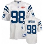 Jerseys Factory Cheap Colts #98 Robert Mathis White With Super B