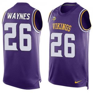 Jerseys Factory Cheap Nike Vikings #26 Trae Waynes Purple Team C