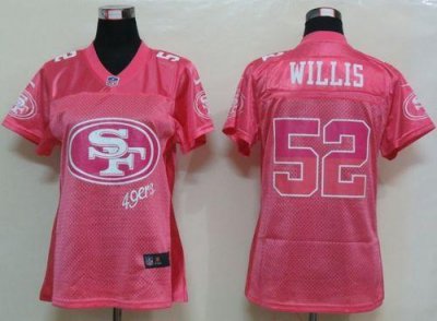 Jerseys Factory Cheap Nike 49ers #52 Patrick Willis Pink Women's