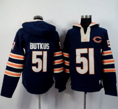 Jerseys Factory Cheap Chicago Bears #51 Dick Butkus Navy Blue Pl