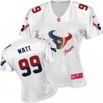 Jerseys Factory Cheap Nike Texans #99 J.J. Watt White Women's Fe