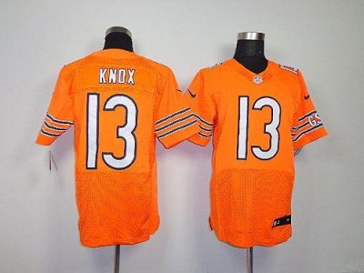 Jerseys Factory Cheap Nike Bears #13 Johnny Knox Orange Alternat