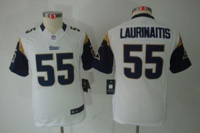 Jerseys Factory Cheap Nike Rams #55 James Laurinaitis White Yout