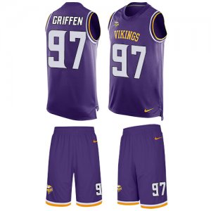 Jerseys Factory Cheap Nike Vikings #97 Everson Griffen Purple Te