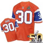 Jerseys Factory Cheap Nike Broncos #30 Terrell Davis Orange Thro