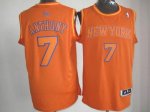 Jerseys Factory Cheap Knicks #7 Carmelo Anthony Orange Big Color