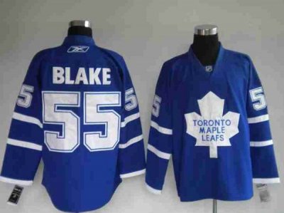 Jerseys Factory Cheap Maple Leafs #55 Jason Blake Embroidered Bl