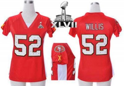 Jerseys Factory Cheap Nike 49ers #52 Patrick Willis Red Team Col
