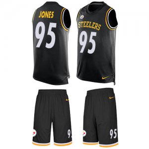 Jerseys Factory Cheap Nike Steelers #95 Jarvis Jones Black Team