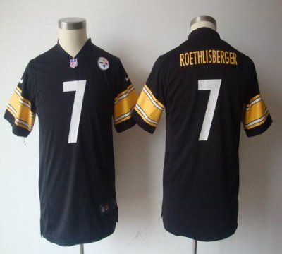 Jerseys Factory Cheap Nike Steelers #7 Ben Roethlisberger Black