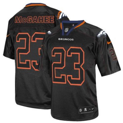 Jerseys Factory Cheap Nike Broncos #23 Willis McGahee Lights Out