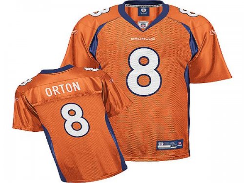 Jerseys Factory Cheap Broncos #8 Kyle Orton Orange Stitched NFL