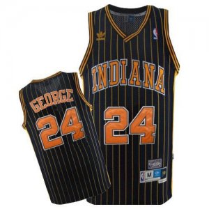 Jerseys Factory Cheap Pacers #24 Paul George Navy Blue Throwback