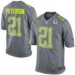 Jerseys Factory Cheap Nike Cardinals #21 Patrick Peterson Grey P