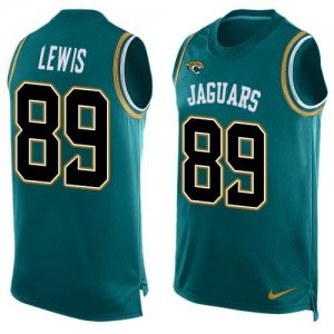 Jerseys Factory Cheap Nike Jaguars #89 Marcedes Lewis Teal Green