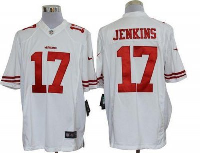 Jerseys Factory Cheap Nike 49ers #17 A.J. Jenkins White Men's Em