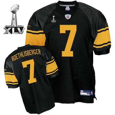 Jerseys Factory Cheap Steelers #7 Ben Roethlisberger Black With