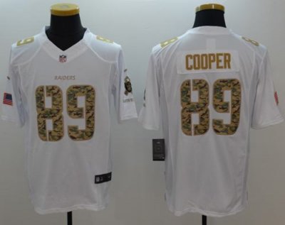 Jerseys Factory Cheap Nike Raiders #89 Amari Cooper White Men's