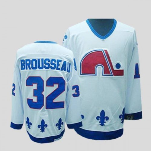 Jerseys Factory Cheap Nordiques #32 Paul Brousseau Embroidered C