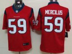 Jerseys Factory Cheap Nike Texans #59 Whitney Mercilus Red Alter