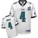 Jerseys Factory Cheap Eagles Kevin Kolb #4 White Team 50TH Anniv