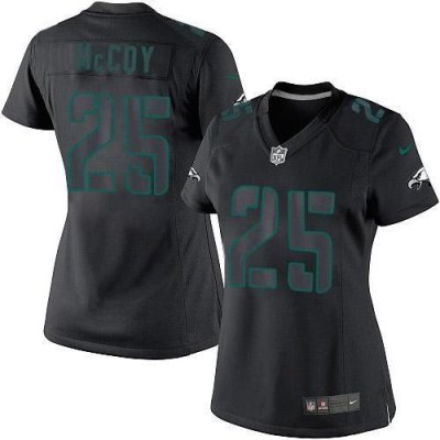Jerseys Factory Cheap Nike Eagles #25 LeSean McCoy Black Impact