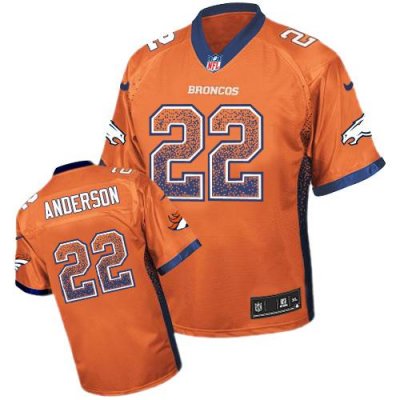 Jerseys Factory Cheap Nike Broncos #22 C.J. Anderson Orange Team