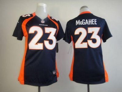 Jerseys Factory Cheap Nike Broncos #23 Willis McGahee Blue Alter