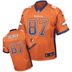 Jerseys Factory Cheap Nike Broncos #87 Eric Decker Orange Team C
