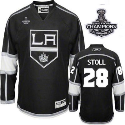Jerseys Factory Cheap Kings #28 Jarret Stoll Black Home 2012 Sta