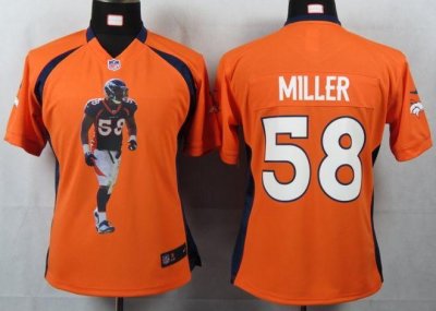Jerseys Factory Cheap Nike Broncos #58 Von Miller Orange Team Co